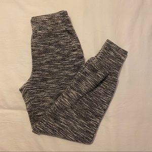 Gray knit joggers
